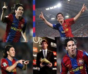 yapboz Golden Boot 2009-10 Leo Messi (ARG) FC Barcelona
